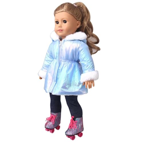DUORUIMI Puppenkleidung Winter Outfit Lange Mantel Jacke für American Girl Doll 45,7 cm DUORUIMI Puppenkleidung Winter Outfit Lange Mantel Jacke für American Girl Doll 45,7 cm von DUORUIMI
