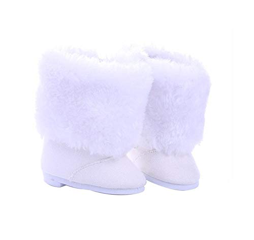 DUORUIMI Puppenstiefel Weiß Schuhe Winter Zubehör für American Girl Puppe 18 Zoll DUORUIMI Puppenstiefel Weiß Schuhe Winter Zubehör für American Girl Puppe 18 Zoll von DUORUIMI