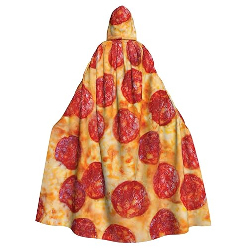 DURAGS 3D Pizza Pepperoni Unisex Cosplay Kostüm Umhang – Ein vielseitiger Vampirumhang für Halloween & Rollenspielveranstaltungen, 3D-Pizza-Pepperoni, Einheitsgröße von DURAGS