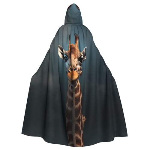 DURAGS Clever Giraffe Kapuzenumhang für Erwachsene, Vampirumhang für Rollenspiele, für Halloween und Cosplay von DURAGS