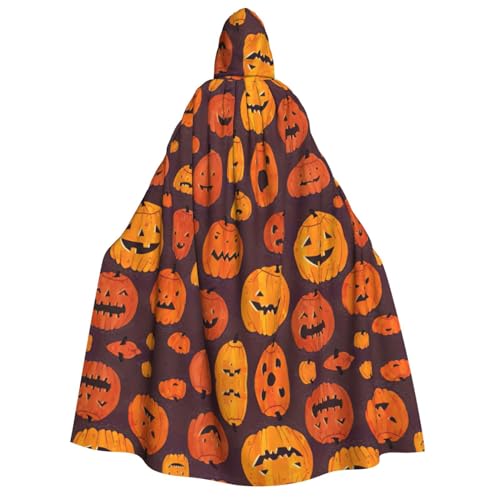 DURAGS Halloween Kürbis 1 Unisex Halloween Kostüm Umhang – Erwachsene Party Dekoration Umhang, Kapuzenumhang für alle Anlässe von DURAGS