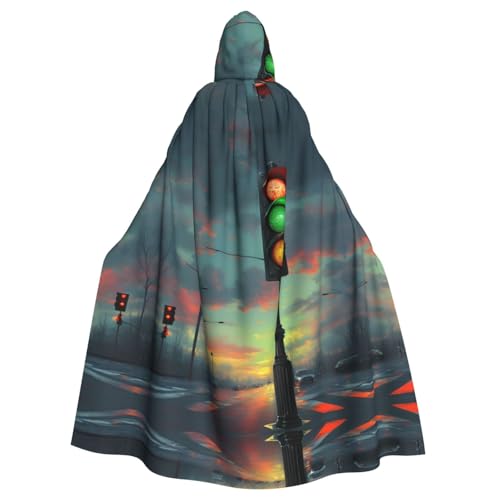 Ampelaufdruck Erwachsene Kapuzenumhang, Halloween Robe Kapuzenumhang Hexe Zauberer Cosplay Kostüme für Männer Frauen Ampelaufdruck Erwachsene Kapuzenumhang, Halloween Robe Kapuzenumhang Hexe Zauberer Cosplay Kostüme für Männer Frauen von DUWAA