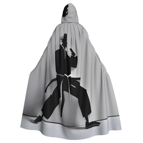 DUWAA Beeindruckender Karate-Herren-Karate-Umhang, 149,9 cm, Unisex, Erwachsene, Kapuzenumhang für Halloween, Hexe, Vampir, Zauberer, Cosplay DUWAA Beeindruckender Karate-Herren-Karate-Umhang, 149,9 cm, Unisex, Erwachsene, Kapuzenumhang für Halloween, Hexe, Vampir, Zauberer, Cosplay von DUWAA