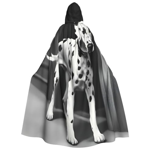DUWAA Dalmatiner-Umhang mit Kapuze, Unisex, mittelalterlicher Umhang, Zauberer-Robe, Renaissance-Umhang, Halloween-Kostüm, Cosplay DUWAA Dalmatiner-Umhang mit Kapuze, Unisex, mittelalterlicher Umhang, Zauberer-Robe, Renaissance-Umhang, Halloween-Kostüm, Cosplay von DUWAA