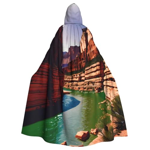 DUWAA Grand Canyon Hexenumhang mit Kapuze, Halloween-Kapuzenumhang, Zauberer-Robe, Cosplay-Kostüm für Herren DUWAA Grand Canyon Hexenumhang mit Kapuze, Halloween-Kapuzenumhang, Zauberer-Robe, Cosplay-Kostüm für Herren von DUWAA