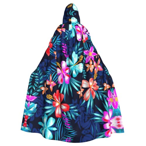 DUWAA Halloween-Kapuzenumhang mit Blumenmuster, für Erwachsene, volle Länge, Unisex, für Männer und Frauen, für Halloween, Cosplay DUWAA Halloween-Kapuzenumhang mit Blumenmuster, für Erwachsene, volle Länge, Unisex, für Männer und Frauen, für Halloween, Cosplay von DUWAA