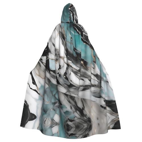 DUWAA Halloween-Umhang mit Marmor-Druck, für Erwachsene, volle Länge, Unisex, für Männer und Frauen, für Halloween, Cosplay DUWAA Halloween-Umhang mit Marmor-Druck, für Erwachsene, volle Länge, Unisex, für Männer und Frauen, für Halloween, Cosplay von DUWAA