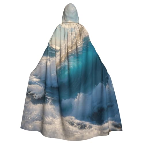 DUWAA Hexenumhang mit Kapuze, Motiv: Ozean, Meereswelle, Halloween-Kapuzenumhang, Zauberer-Robe, Herren, Cosplay-Kostüm DUWAA Hexenumhang mit Kapuze, Motiv: Ozean, Meereswelle, Halloween-Kapuzenumhang, Zauberer-Robe, Herren, Cosplay-Kostüm von DUWAA