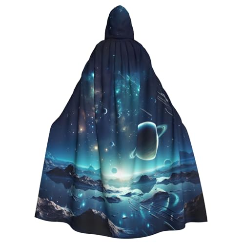 DUWAA Hexenumhang mit Weltraumsternen, Umhang mit Kapuze, Halloween-Kapuzen-Umhang, Zauberer-Robe, Herren, Cosplay-Kostüm DUWAA Hexenumhang mit Weltraumsternen, Umhang mit Kapuze, Halloween-Kapuzen-Umhang, Zauberer-Robe, Herren, Cosplay-Kostüm von DUWAA