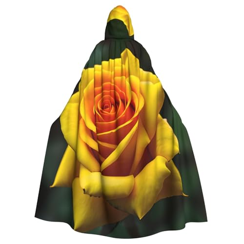 DUWAA Hexenumhang mit gelber Rose, Umhang mit Kapuze, Halloween-Kapuzenumhang, Zauberer-Robe, Cosplay-Kostüm für Herren DUWAA Hexenumhang mit gelber Rose, Umhang mit Kapuze, Halloween-Kapuzenumhang, Zauberer-Robe, Cosplay-Kostüm für Herren von DUWAA