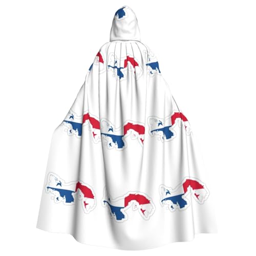 DUWAA Panama-Flagge, Kartendruck, 150 cm, Karnevals-Umhang, Unisex, Erwachsene, Kapuzenumhang für Halloween, Hexe, Vampir, Zauberer, Cosplay DUWAA Panama-Flagge, Kartendruck, 150 cm, Karnevals-Umhang, Unisex, Erwachsene, Kapuzenumhang für Halloween, Hexe, Vampir, Zauberer, Cosplay von DUWAA