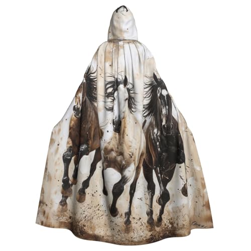 DUWAA Pferde laufender Kunstdruck, Hexenumhang, Umhang mit Kapuze, Halloween-Kapuzenumhang, Zauberer-Robe, Herren, Cosplay-Kostüm DUWAA Pferde laufender Kunstdruck, Hexenumhang, Umhang mit Kapuze, Halloween-Kapuzenumhang, Zauberer-Robe, Herren, Cosplay-Kostüm von DUWAA