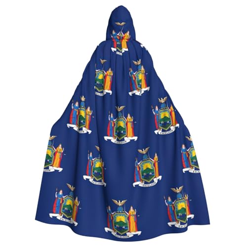 DUWAA Umhang mit der Flagge des Bundesstaates New York, Unisex, Erwachsene, Kapuzenumhang für Halloween, Hexe, Vampir, Zauberer, Cosplay DUWAA Umhang mit der Flagge des Bundesstaates New York, Unisex, Erwachsene, Kapuzenumhang für Halloween, Hexe, Vampir, Zauberer, Cosplay von DUWAA