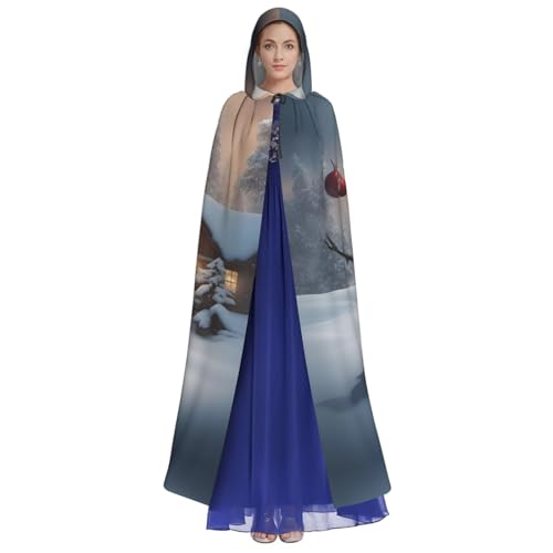DUWAA Weihnachtlicher Schneemann-Umhang mit 3 Drucken, Erwachsenen-Halloween-Kapuzenumhang, volle Länge, Unisex, Umhang für Männer und Frauen, für Halloween, Cosplay DUWAA Weihnachtlicher Schneemann-Umhang mit 3 Drucken, Erwachsenen-Halloween-Kapuzenumhang, volle Länge, Unisex, Umhang für Männer und Frauen, für Halloween, Cosplay von DUWAA