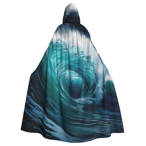 DUWAA Wunderschöner Hexenumhang mit Ozeanwellen-Druck, Umhang mit Kapuze, Halloween-Kapuzenumhang, Zauberer-Robe, Herren-Cosplay-Kostüm DUWAA Wunderschöner Hexenumhang mit Ozeanwellen-Druck, Umhang mit Kapuze, Halloween-Kapuzenumhang, Zauberer-Robe, Herren-Cosplay-Kostüm von DUWAA