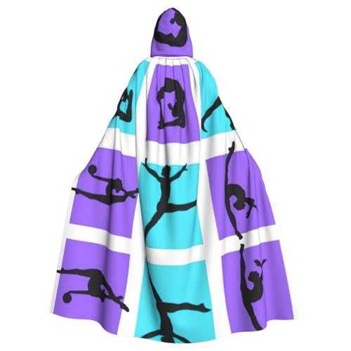 Gymnastik-Spiel-Druck Erwachsene Kapuzenumhang, Halloween-Robe, Kapuzenumhang, Hexen-Zauberer, Cosplay-Kostüme für Männer und Frauen Gymnastik-Spiel-Druck Erwachsene Kapuzenumhang, Halloween-Robe, Kapuzenumhang, Hexen-Zauberer, Cosplay-Kostüme für Männer und Frauen von DUWAA