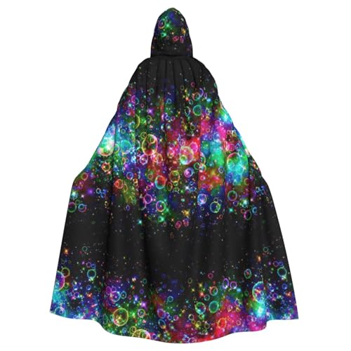 Heller schöner bunter Kunstdruck für Erwachsene, Kapuzenumhang, Halloween-Umhang, Hexen-Zauberer, Cosplay-Kostüme für Männer und Frauen Heller schöner bunter Kunstdruck für Erwachsene, Kapuzenumhang, Halloween-Umhang, Hexen-Zauberer, Cosplay-Kostüme für Männer und Frauen von DUWAA