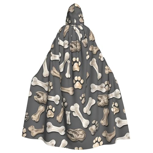 Hundeknochen Pfotenabdruck Erwachsene Kapuzenumhang Halloween Robe Kapuzenumhang Hexe Zauberer Cosplay Kostüme für Männer Frauen Hundeknochen Pfotenabdruck Erwachsene Kapuzenumhang Halloween Robe Kapuzenumhang Hexe Zauberer Cosplay Kostüme für Männer Frauen von DUWAA