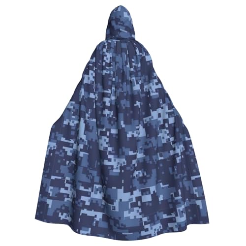 Kapuzenumhang für Erwachsene, Camouflage-Muster, Halloween-Umhang, Hexen-Zauberer, Cosplay-Kostüme für Männer und Frauen von DUWAA