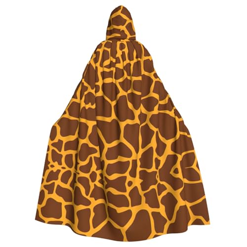 Kapuzenumhang für Erwachsene, Giraffen-Druck, Halloween-Robe, Kapuzenumhang, Hexe, Zauberer, Cosplay-Kostüme für Männer und Frauen Kapuzenumhang für Erwachsene, Giraffen-Druck, Halloween-Robe, Kapuzenumhang, Hexe, Zauberer, Cosplay-Kostüme für Männer und Frauen von DUWAA