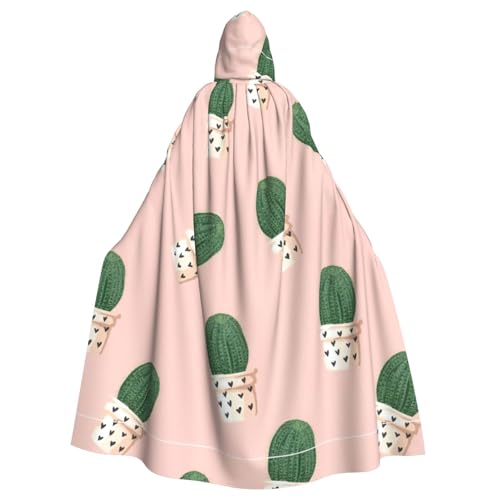 Kapuzenumhang für Erwachsene, Kaktus-Druck, Halloween-Robe, Kapuzenumhang, Hexen-Zauberer, Cosplay-Kostüme für Männer und Frauen Kapuzenumhang für Erwachsene, Kaktus-Druck, Halloween-Robe, Kapuzenumhang, Hexen-Zauberer, Cosplay-Kostüme für Männer und Frauen von DUWAA