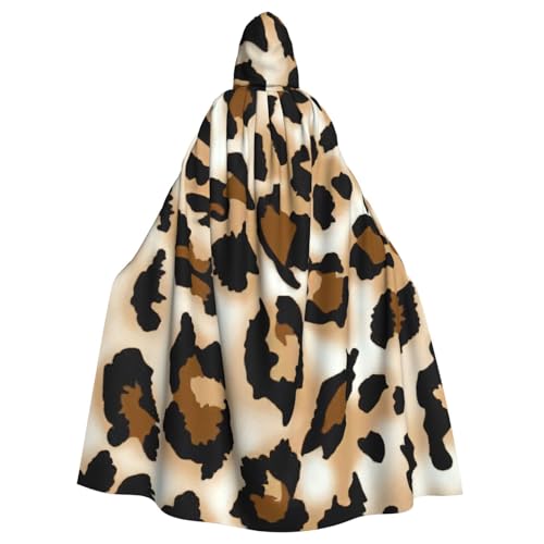 Kapuzenumhang für Erwachsene, Leopardenmuster, Halloween-Robe, Kapuzenumhang, Hexe, Zauberer, Cosplay-Kostüme für Männer und Frauen Kapuzenumhang für Erwachsene, Leopardenmuster, Halloween-Robe, Kapuzenumhang, Hexe, Zauberer, Cosplay-Kostüme für Männer und Frauen von DUWAA