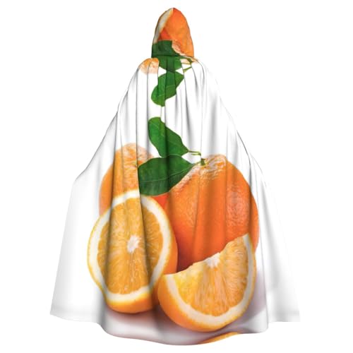 Kapuzenumhang für Erwachsene, orangefarbener Druck, Halloween-Robe, Kapuzenumhang, Hexe, Zauberer, Cosplay-Kostüme für Männer und Frauen Kapuzenumhang für Erwachsene, orangefarbener Druck, Halloween-Robe, Kapuzenumhang, Hexe, Zauberer, Cosplay-Kostüme für Männer und Frauen von DUWAA
