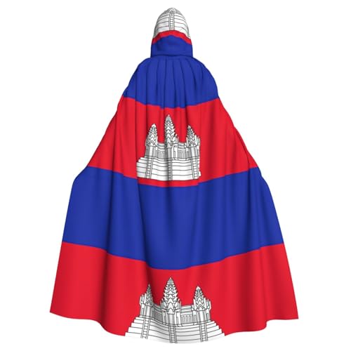 Kapuzenumhang mit Kambodscha-Flagge, für Erwachsene, Halloween-Bademantel, Kapuzenumhang, Hexen-Zauberer, Cosplay-Kostüme für Männer und Frauen Kapuzenumhang mit Kambodscha-Flagge, für Erwachsene, Halloween-Bademantel, Kapuzenumhang, Hexen-Zauberer, Cosplay-Kostüme für Männer und Frauen von DUWAA