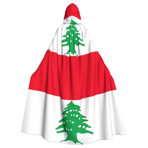 Kapuzenumhang mit Libanon-Flagge für Erwachsene, Halloween-Robe, Kapuzenumhang, Hexen-Zauberer, Cosplay-Kostüme für Männer und Frauen Kapuzenumhang mit Libanon-Flagge für Erwachsene, Halloween-Robe, Kapuzenumhang, Hexen-Zauberer, Cosplay-Kostüme für Männer und Frauen von DUWAA