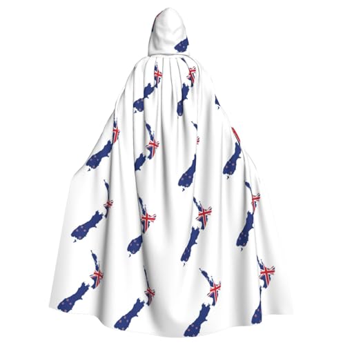 Kapuzenumhang mit Neuseeland-Flagge, Erwachsenen-Umhang, Halloween-Umhang, Hexen-Zauberer, Cosplay-Kostüme für Männer und Frauen Kapuzenumhang mit Neuseeland-Flagge, Erwachsenen-Umhang, Halloween-Umhang, Hexen-Zauberer, Cosplay-Kostüme für Männer und Frauen von DUWAA