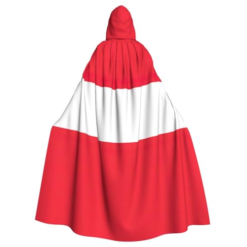 Kapuzenumhang mit Österreichischer Flagge, Halloween-Robe, Hexen-Zauberer, Cosplay-Kostüme für Männer und Frauen Kapuzenumhang mit Österreichischer Flagge, Halloween-Robe, Hexen-Zauberer, Cosplay-Kostüme für Männer und Frauen von DUWAA