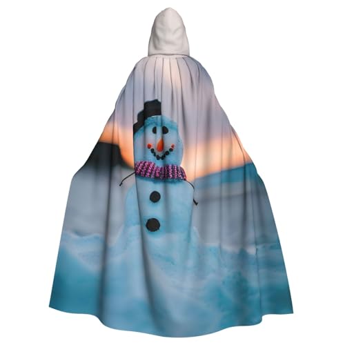 Kapuzenumhang mit Schneemann-Druck, für Erwachsene, Halloween-Robe, Kapuzenumhang, Hexe, Zauberer, Cosplay-Kostüme für Männer und Frauen Kapuzenumhang mit Schneemann-Druck, für Erwachsene, Halloween-Robe, Kapuzenumhang, Hexe, Zauberer, Cosplay-Kostüme für Männer und Frauen von DUWAA