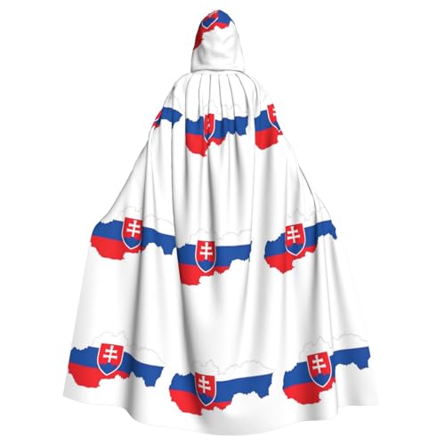 Kapuzenumhang mit Slowakei-Flagge, Erwachsenen-Umhang, Halloween-Umhang, Hexen-Zauberer, Cosplay-Kostüme für Männer und Frauen Kapuzenumhang mit Slowakei-Flagge, Erwachsenen-Umhang, Halloween-Umhang, Hexen-Zauberer, Cosplay-Kostüme für Männer und Frauen von DUWAA