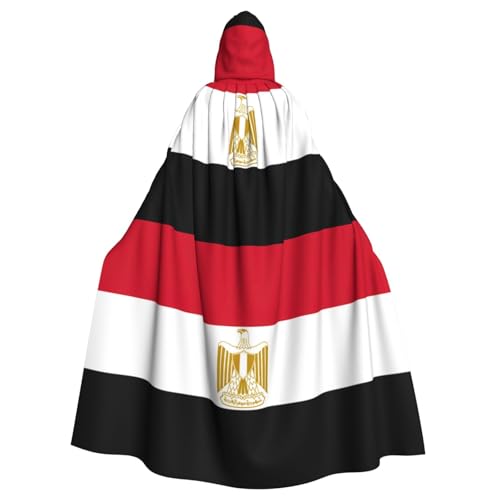 Kapuzenumhang mit ägyptischer Flagge, für Erwachsene, Halloween-Robe, Kapuzenumhang, Hexe, Zauberer, Cosplay-Kostüme für Männer und Frauen Kapuzenumhang mit ägyptischer Flagge, für Erwachsene, Halloween-Robe, Kapuzenumhang, Hexe, Zauberer, Cosplay-Kostüme für Männer und Frauen von DUWAA