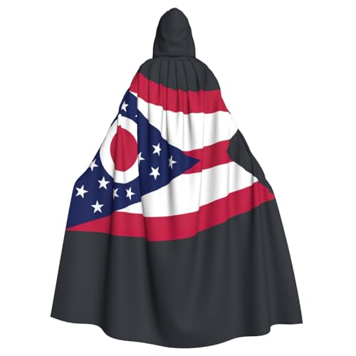 Ohio State Flag Print Erwachsene Kapuzenumhang Halloween Robe Kapuzenumhang Hexe Zauberer Cosplay Kostüme für Männer Frauen Ohio State Flag Print Erwachsene Kapuzenumhang Halloween Robe Kapuzenumhang Hexe Zauberer Cosplay Kostüme für Männer Frauen von DUWAA