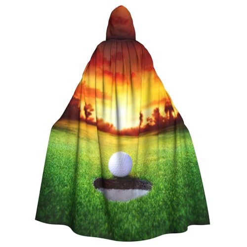 Sport Golf Ball Sonnenuntergang Baum Druck Erwachsene Kapuzenumhang Halloween Robe Kapuzenumhang Hexe Zauberer Cosplay Kostüme für Männer Frauen Sport Golf Ball Sonnenuntergang Baum Druck Erwachsene Kapuzenumhang Halloween Robe Kapuzenumhang Hexe Zauberer Cosplay Kostüme für Männer Frauen von DUWAA