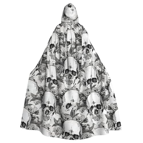 Totenkopf-Skelett-Druck, Erwachsenen-Kapuzenumhang, Halloween-Robe, Kapuzenumhang, Hexen-Zauberer, Cosplay-Kostüme für Männer und Frauen Totenkopf-Skelett-Druck, Erwachsenen-Kapuzenumhang, Halloween-Robe, Kapuzenumhang, Hexen-Zauberer, Cosplay-Kostüme für Männer und Frauen von DUWAA