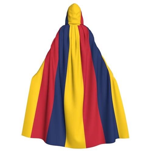 Umhang mit Kapuze für Erwachsene, Motiv: Flagge des Tschads, Halloween-Robe, Kapuzenumhang, Hexen-Zauberer, Cosplay-Kostüme für Männer und Frauen Umhang mit Kapuze für Erwachsene, Motiv: Flagge des Tschads, Halloween-Robe, Kapuzenumhang, Hexen-Zauberer, Cosplay-Kostüme für Männer und Frauen von DUWAA