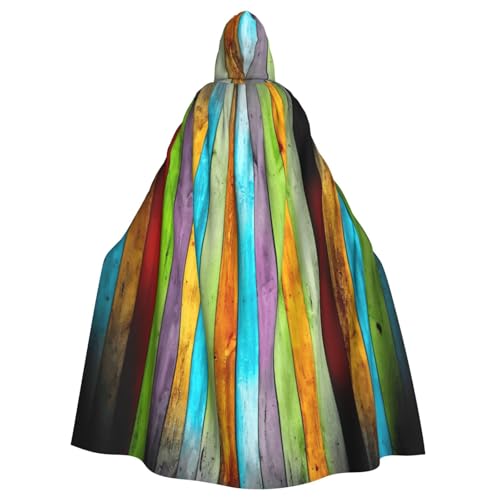 Vertikale Planken in Zimmerei, Eichenholz-Druck, Erwachsenen-Umhang, Halloween-Robe, Kapuzenumhang, Hexen-Zauberer, Cosplay-Kostüme für Männer und Frauen Vertikale Planken in Zimmerei, Eichenholz-Druck, Erwachsenen-Umhang, Halloween-Robe, Kapuzenumhang, Hexen-Zauberer, Cosplay-Kostüme für Männer und Frauen von DUWAA