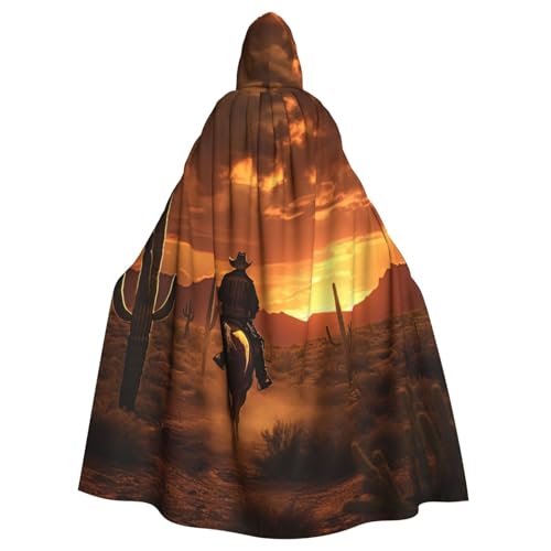 West Wüstenkaktus mit Cowboys reitenden Pferden 3 Druck Hexenumhang Umhang mit Kapuze Halloween Kapuzenumhang Zauberer Robe Herren Cosplay Kostüm West Wüstenkaktus mit Cowboys reitenden Pferden 3 Druck Hexenumhang Umhang mit Kapuze Halloween Kapuzenumhang Zauberer Robe Herren Cosplay Kostüm von DUWAA