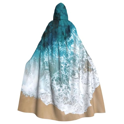 Wunderschöner Kapuzenumhang mit Ozeanwellen-Druck, für Erwachsene, Halloween-Bademantel, Kapuzenumhang, Hexen-Zauberer, Cosplay-Kostüme für Männer und Frauen Wunderschöner Kapuzenumhang mit Ozeanwellen-Druck, für Erwachsene, Halloween-Bademantel, Kapuzenumhang, Hexen-Zauberer, Cosplay-Kostüme für Männer und Frauen von DUWAA