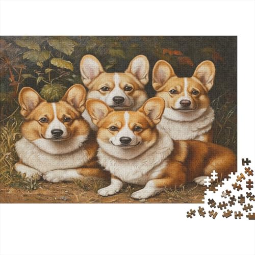 Corgi 1000 Teile Puzzle Puzzle-Geschenk Kinder Lernspiel Familienspaß 100% Recycelten Kartons 1000pcs (75x50cm) von DVAPAHEVK