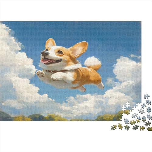 Corgi 1000 Teile Puzzle Puzzle-Geschenk Kinder Lernspiel Familienspaß Impossible Puzzle 1000pcs (75x50cm) von DVAPAHEVK