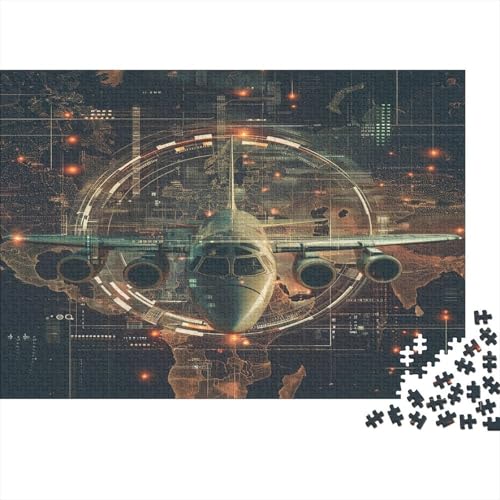 Flugzeug 1000 Teile Puzzle Puzzle Für Erwachsene Kinder Lernspiel Familienspaß Impossible Puzzle 1000pcs (75x50cm) von DVAPAHEVK