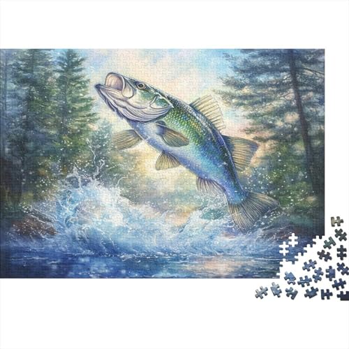 Forelle 1000 Teile Puzzle Puzzle Für Erwachsene Kinder Lernspiel Familienspaß Impossible Puzzle 1000pcs (75x50cm) von DVAPAHEVK