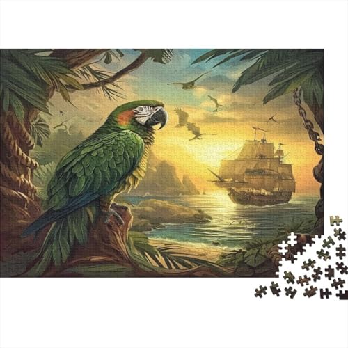 Papagei 1000 Teile Puzzle Puzzle-Geschenk Geschicklichkeitsspiel Familienspaß Impossible Puzzle 1000pcs (75x50cm) von DVAPAHEVK