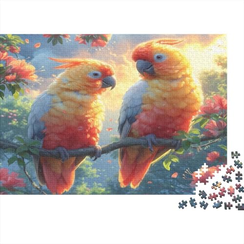 Papagei 1000 Teile Puzzle Spielzeug Geschenk Familien-Puzzlespiel Familienspaß Impossible Puzzle 1000pcs (75x50cm) von DVAPAHEVK