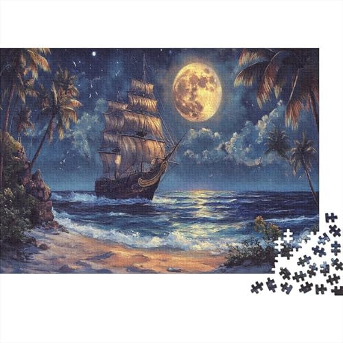Segelboot 1000 Teile Puzzle Puzzle Für Erwachsene Kinder Lernspiel Familienspaß Impossible Puzzle 1000pcs (75x50cm) von DVAPAHEVK