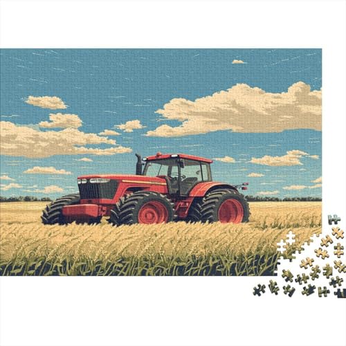 Traktor 1000 Teile Puzzle Premium Quality Puzzle Familien-Puzzlespiel Familienspaß Impossible Puzzle 1000pcs (75x50cm) von DVAPAHEVK