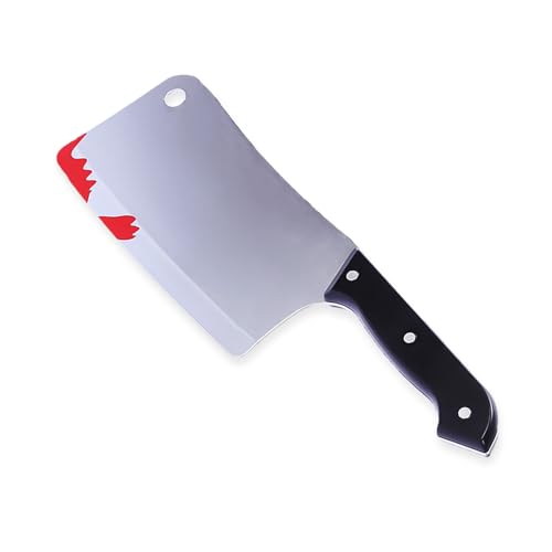 DVOFU Halloween Cleaver Blooded Plastic Fake Bloody Kitchen Knife with Black Handle Fake Blood Splatter Design Dressing Up Accessory for Adult Halloween Prop DVOFU Halloween Cleaver Blooded Plastic Fake Bloody Kitchen Knife with Black Handle Fake Blood Splatter Design Dressing Up Accessory for Adult Halloween Prop von DVOFU